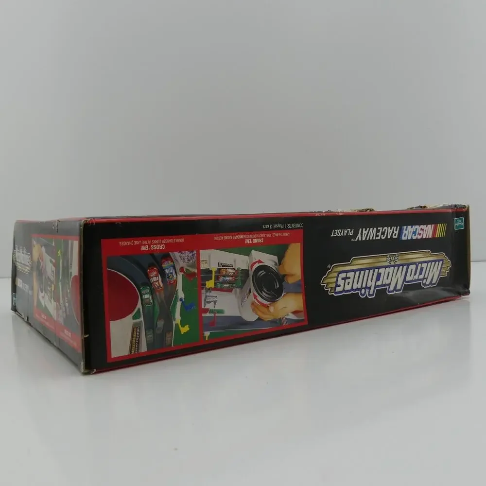 VTG 1999 Micro Machines NASCAR Raceway Playset Winners Circle Hasbro w/ Box